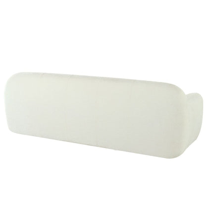 Divano a 3 posti in tessuto ciniglia largo 85,8 pollici con stile capitonné