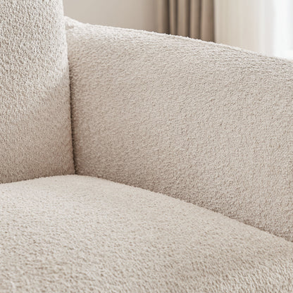 Divano 3 posti in tessuto 85.82 con struttura in legno massello e 2 cuscini