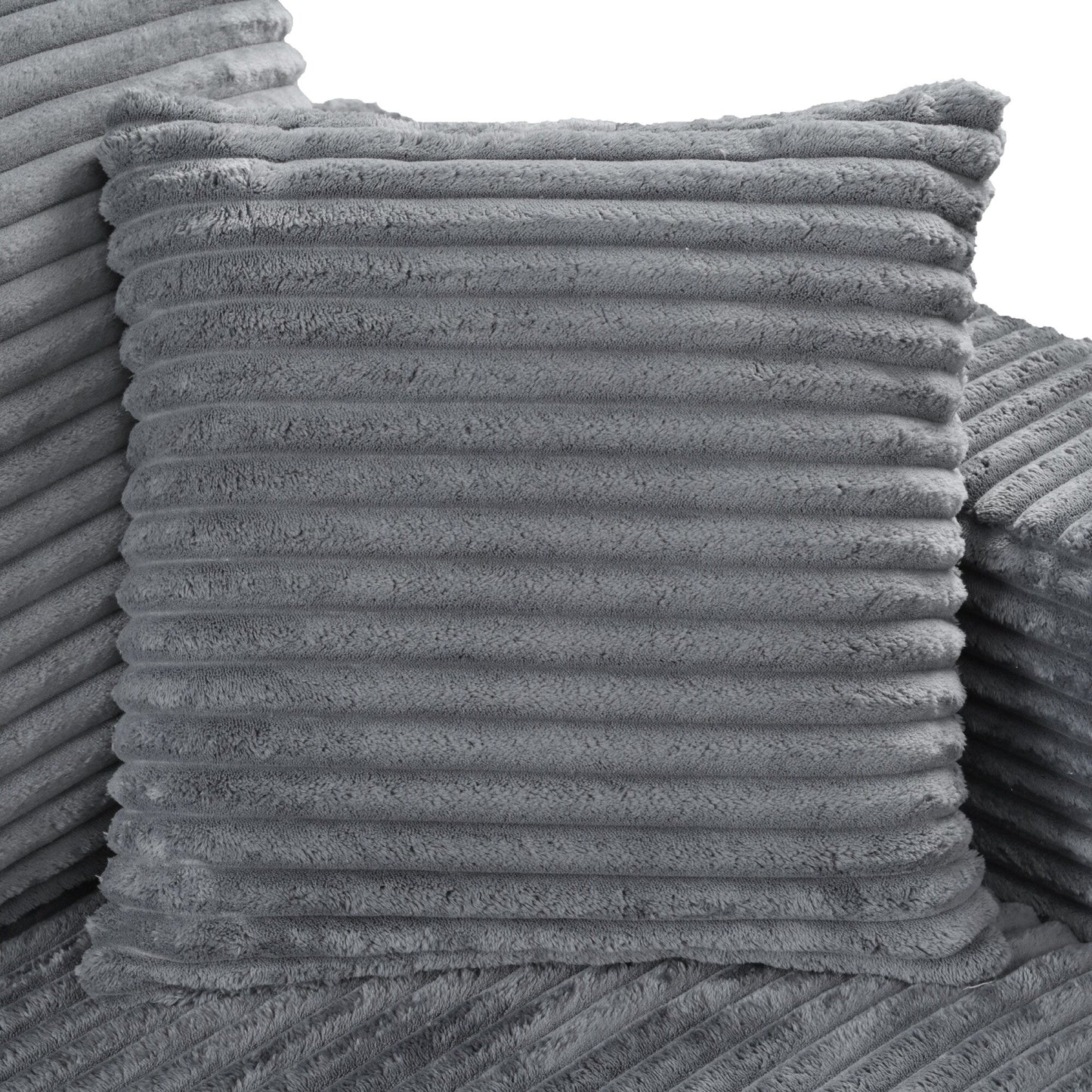 Divano chaise longue in velluto a coste da 86,5 pollici con 2 porte USB, portabicchieri e capacità di 550 libbre