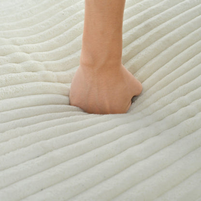 Divano chaise longue in velluto a coste da 86,5 pollici con 2 porte USB, portabicchieri e capacità di 550 libbre