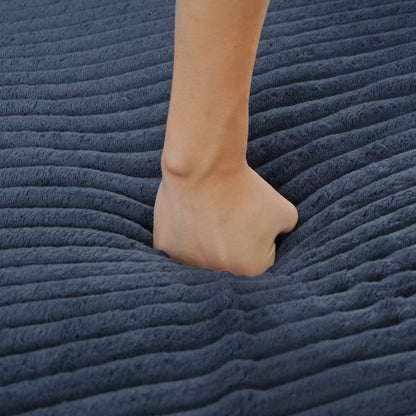 Divano chaise longue in velluto a coste da 86,5 pollici con 2 porte USB, portabicchieri e capacità di 550 libbre