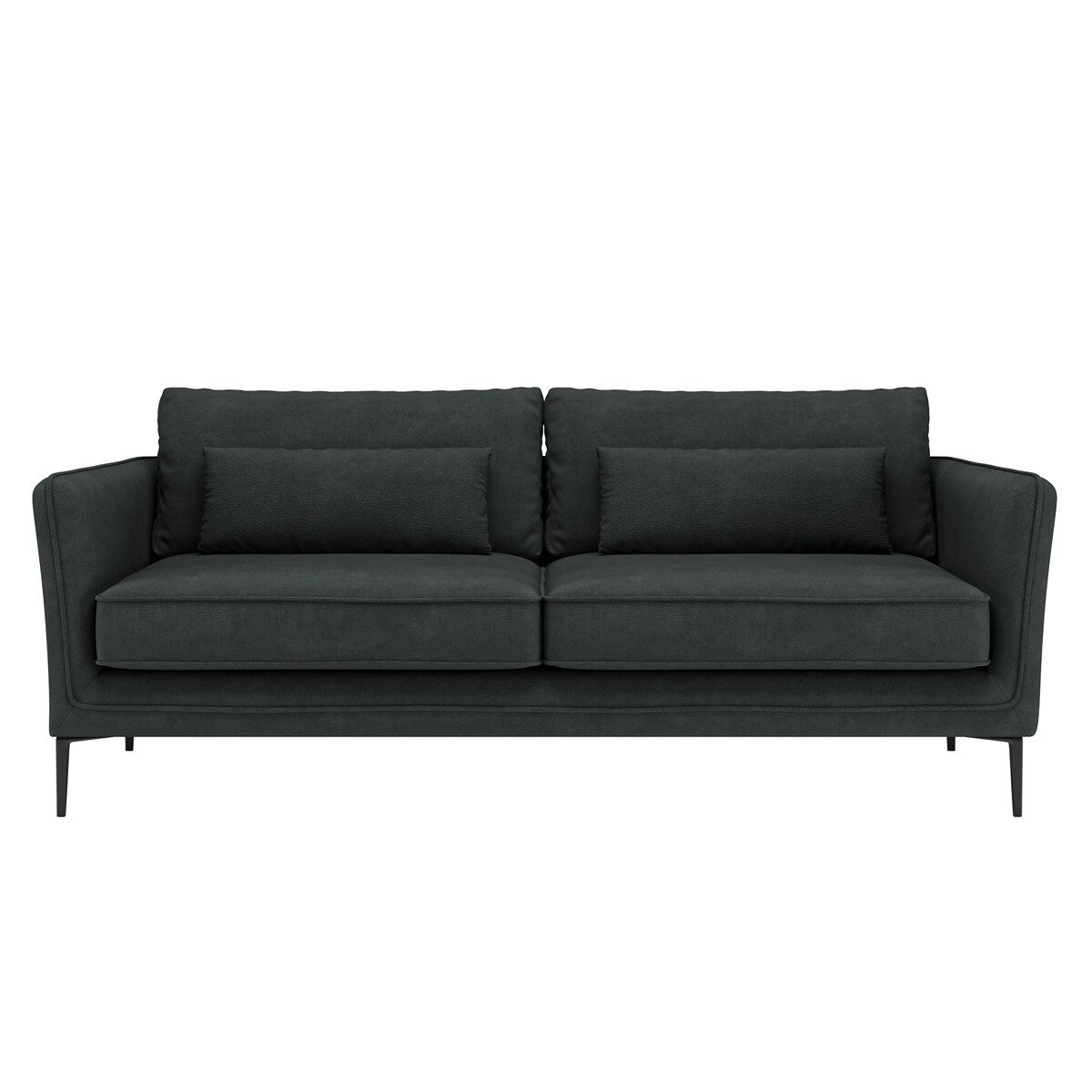 86.61Divano moderno minimalista antigraffio e impermeabile, grigio scuro