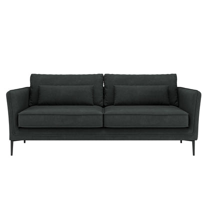 86.61Divano moderno minimalista antigraffio e impermeabile, grigio scuro