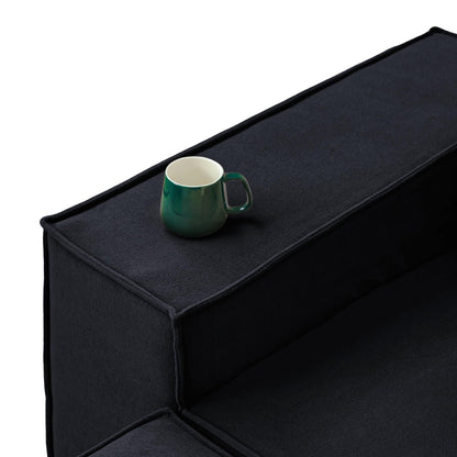 Divano componibile modulare da 86,62 pollici, divano con seduta a due posti, divani moderni e comodi in velluto a coste con chaise longue reversibile