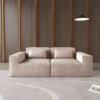 Divano componibile modulare da 86,62 pollici, divano con seduta a due posti enorme, divani moderni e comodi in velluto a coste