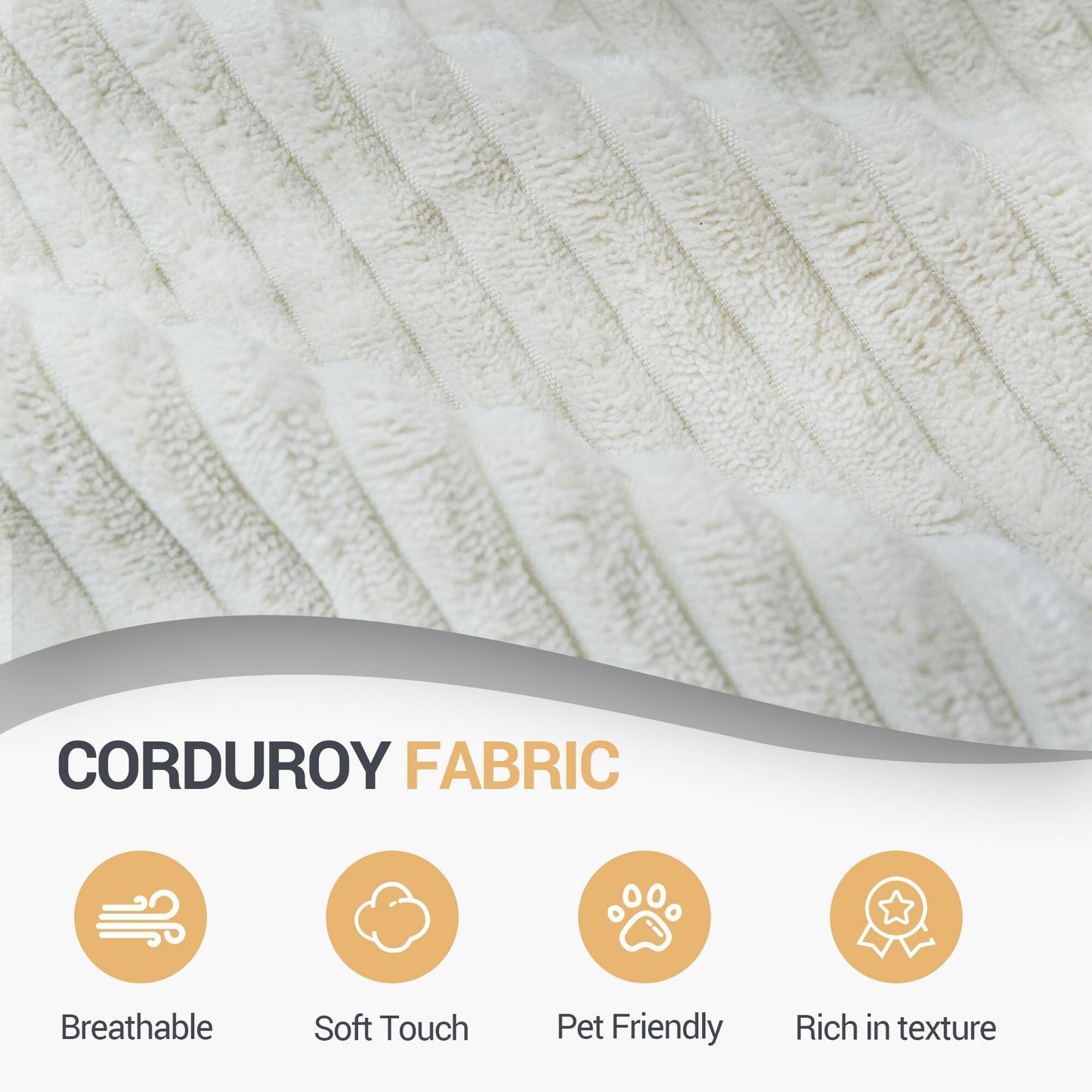 Divano a 3 posti in schiuma 86.6 con ampia profondità di seduta, spugna modellata in un unico pezzo, rivestimento rimovibile e lavabile