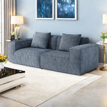 Divano a 3 posti in schiuma 86.6 con ampia profondità di seduta, spugna modellata in un unico pezzo, rivestimento rimovibile e lavabile