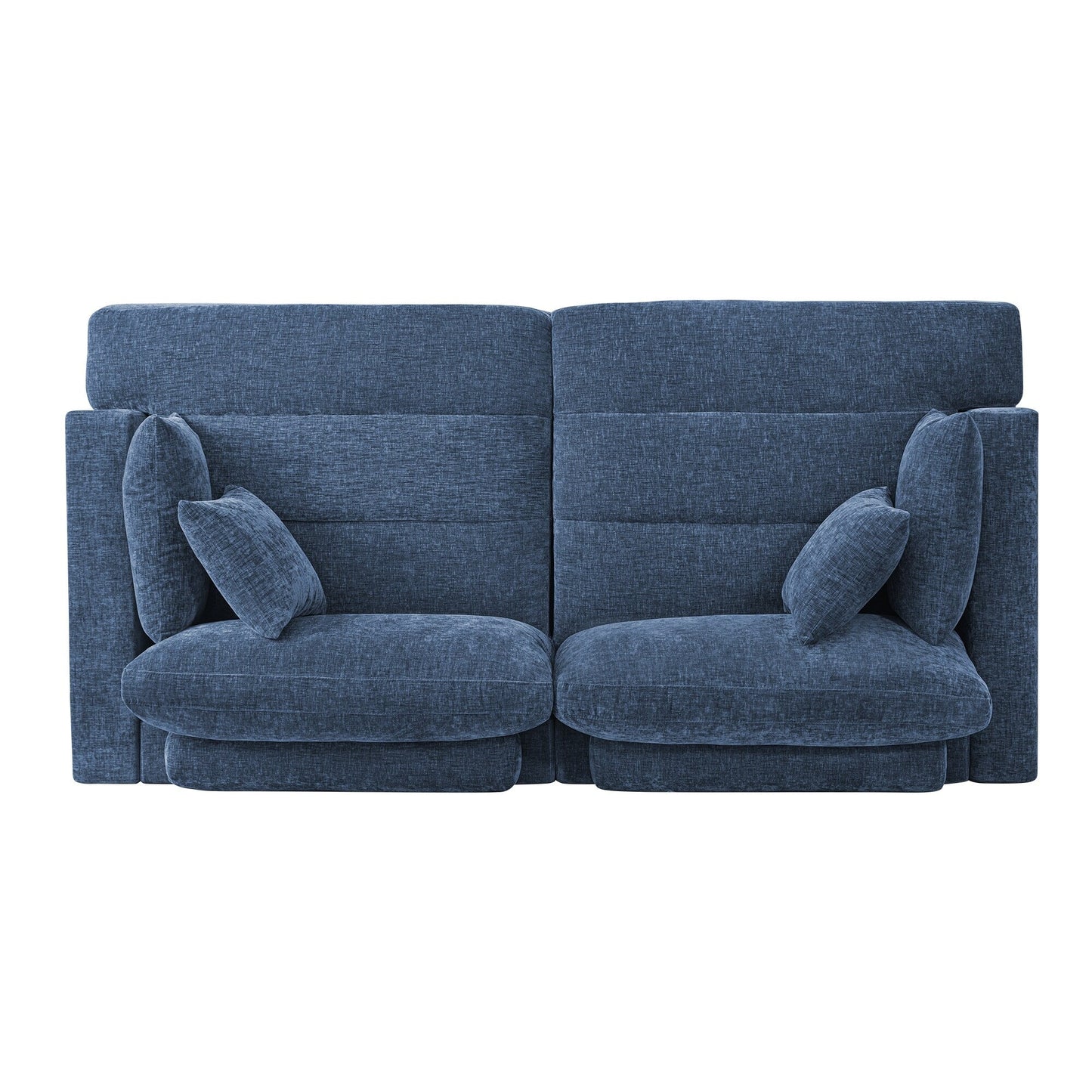 Divano moderno imbottito a 3 posti da 87 pollici, design in ciniglia per soggiorno