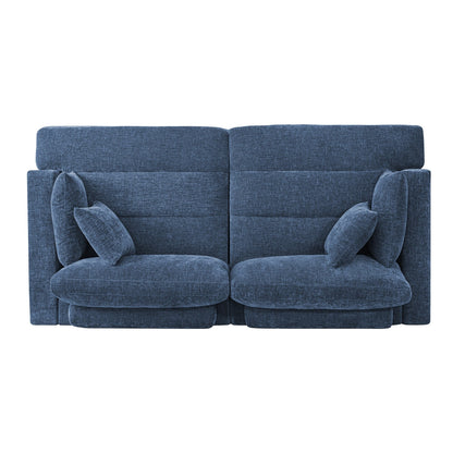 Divano moderno imbottito a 3 posti da 87 pollici, design in ciniglia per soggiorno