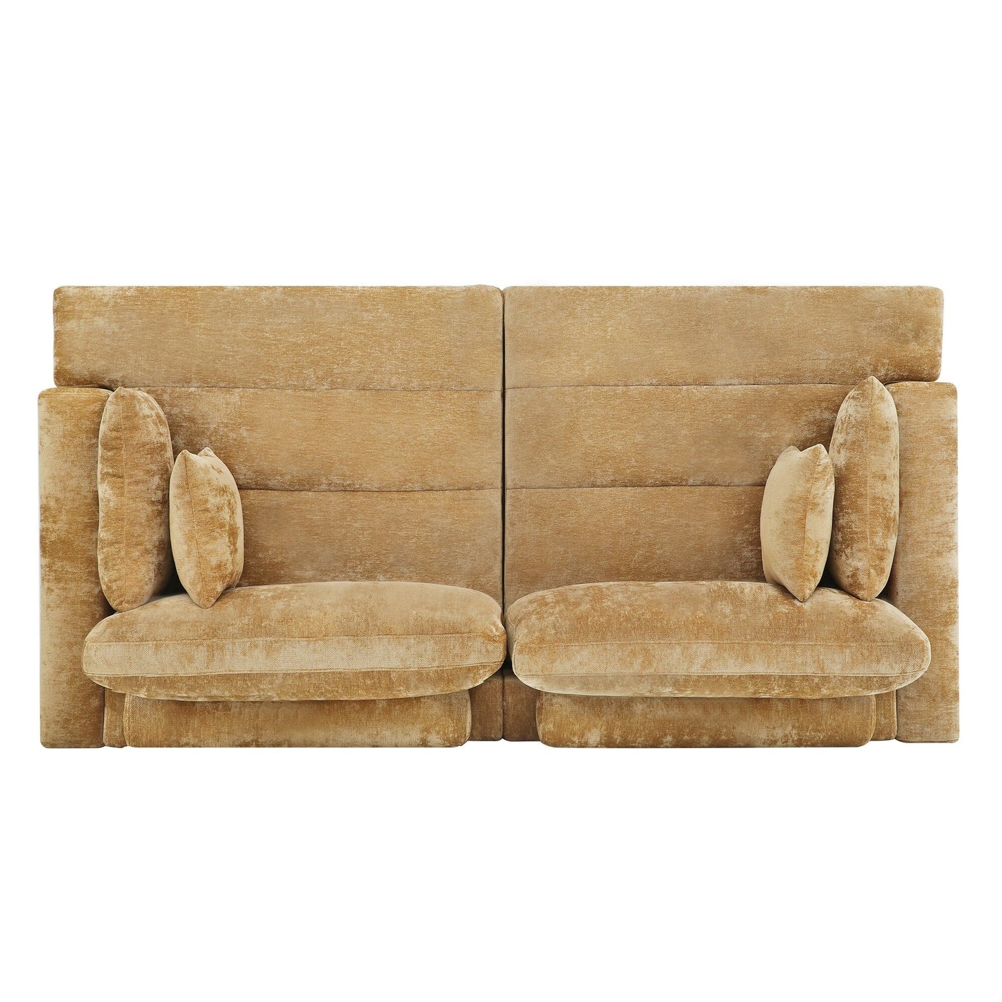 Divano moderno imbottito a 3 posti da 87 pollici, design in ciniglia per soggiorno