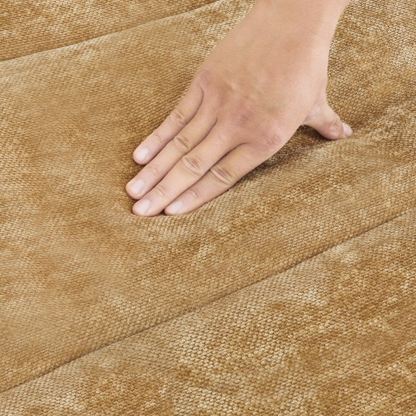 Divano moderno imbottito a 3 posti da 87 pollici, design in ciniglia per soggiorno