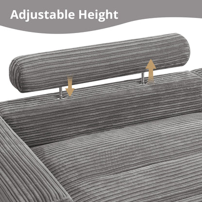 Divano moderno imbottito a 3 posti da 87 pollici, design in ciniglia per soggiorno