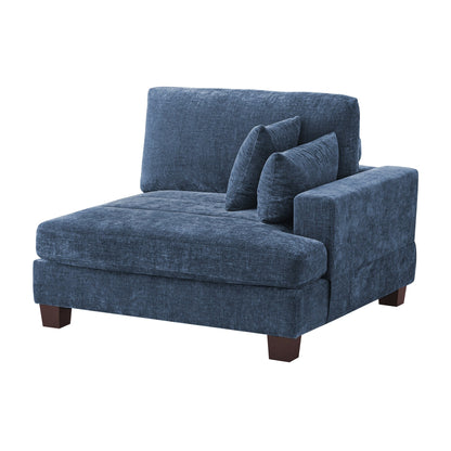 Divano moderno imbottito a 3 posti da 87 pollici, design in ciniglia per soggiorno