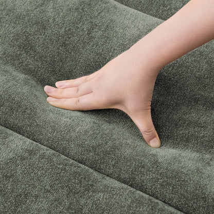 Divano moderno imbottito a 3 posti da 87 pollici, design in ciniglia per soggiorno