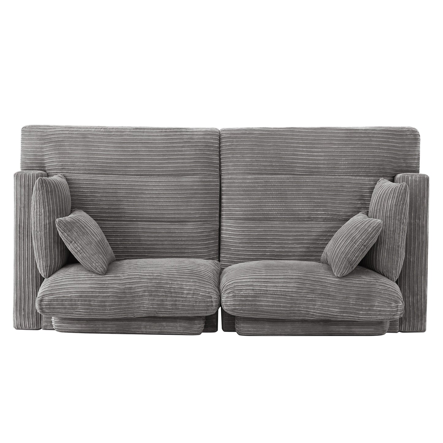 Divano moderno imbottito a 3 posti da 87 pollici, design in ciniglia per soggiorno