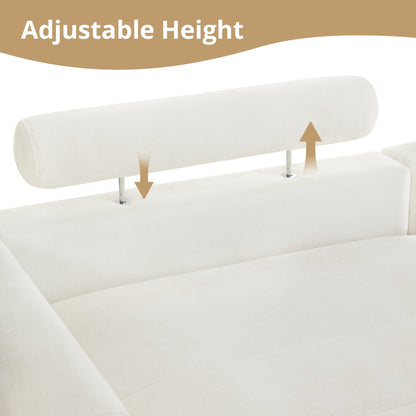 Divano moderno imbottito a 3 posti da 87 pollici, design in ciniglia per soggiorno