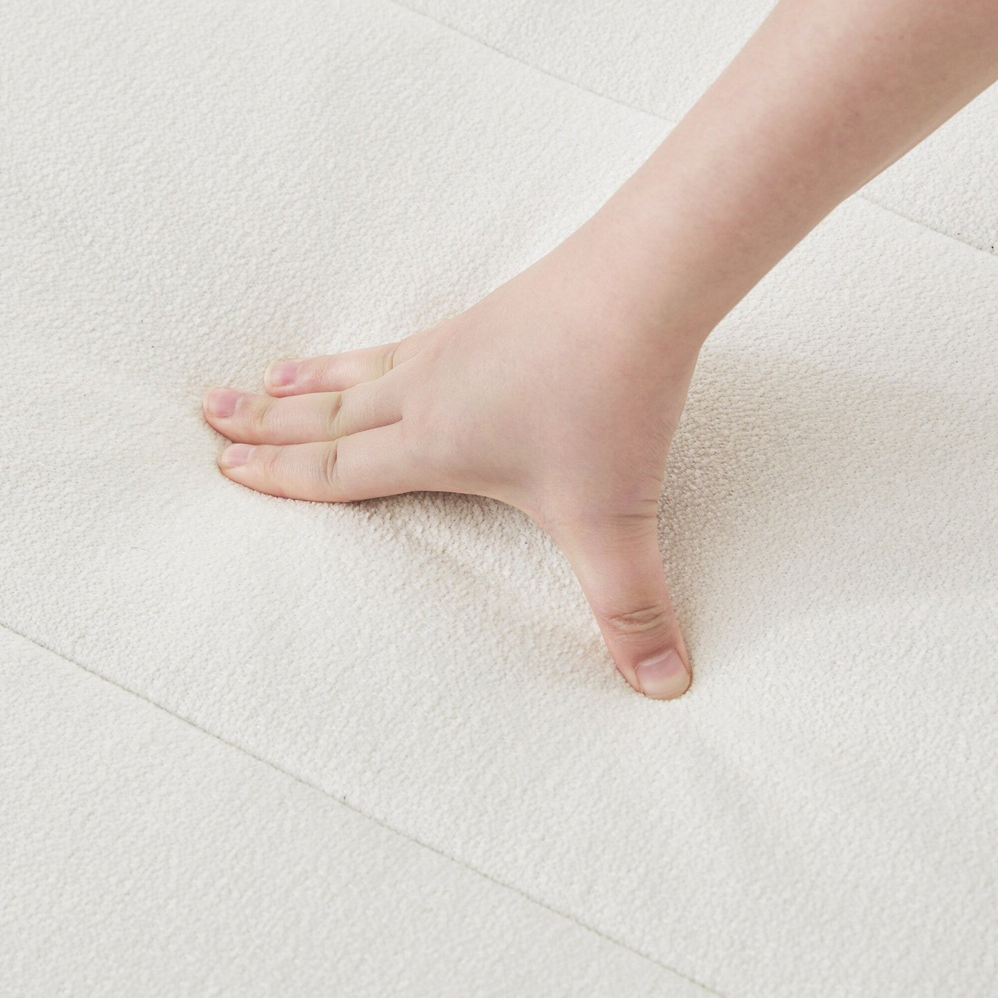 Divano moderno imbottito a 3 posti da 87 pollici, design in ciniglia per soggiorno