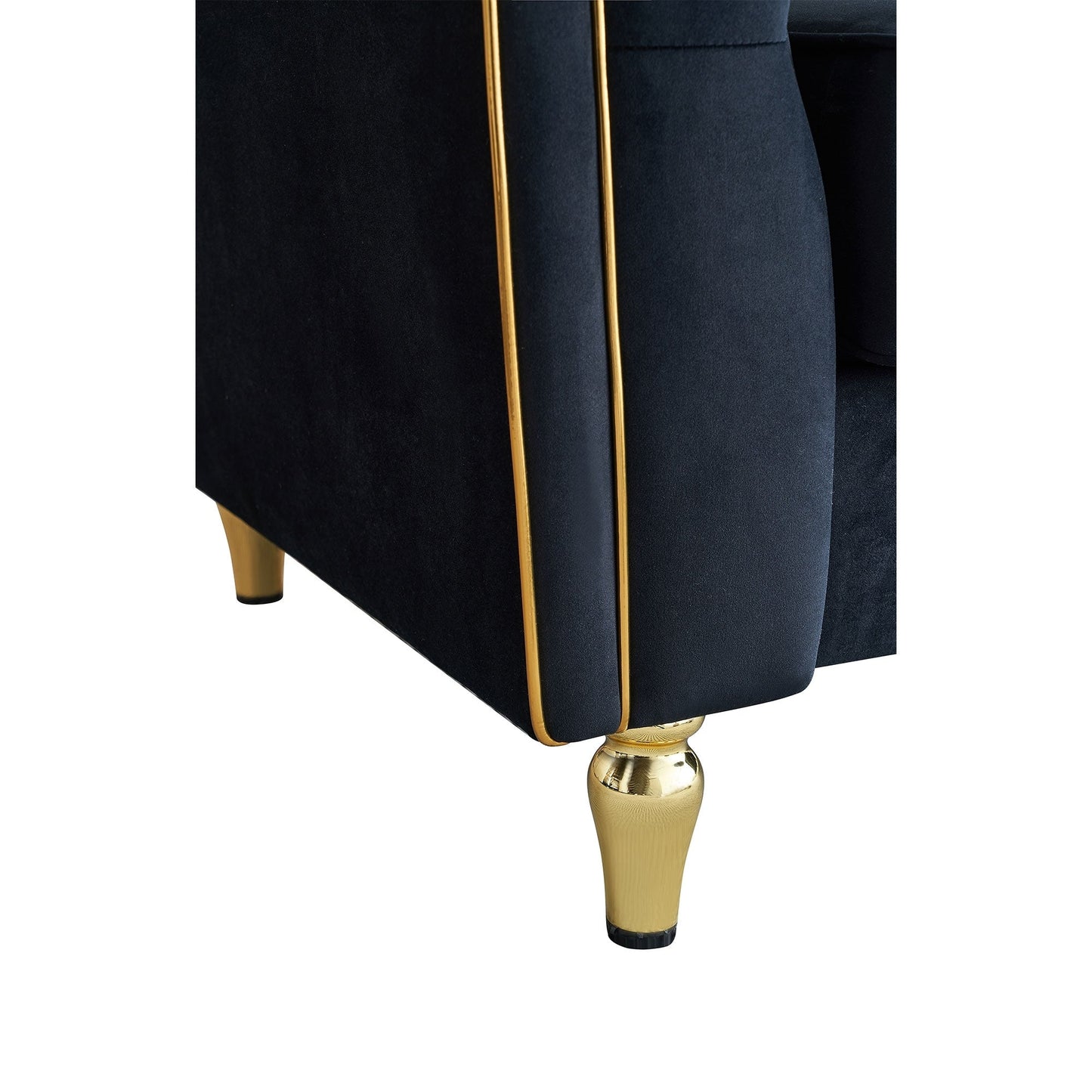 Divano moderno classico a 3 posti in velluto a coste 87.01 con struttura in legno di pino massello, include 2 cuscini decorativi