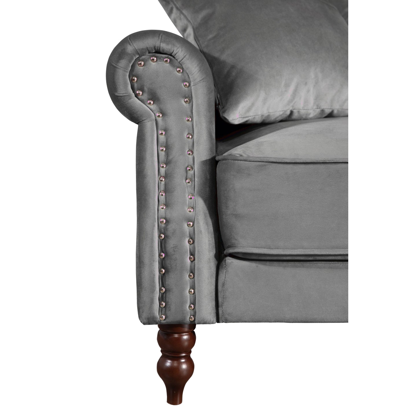 Divano letto futon convertibile in velluto da 87,8''