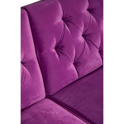 Divano letto futon convertibile in velluto da 87,8''