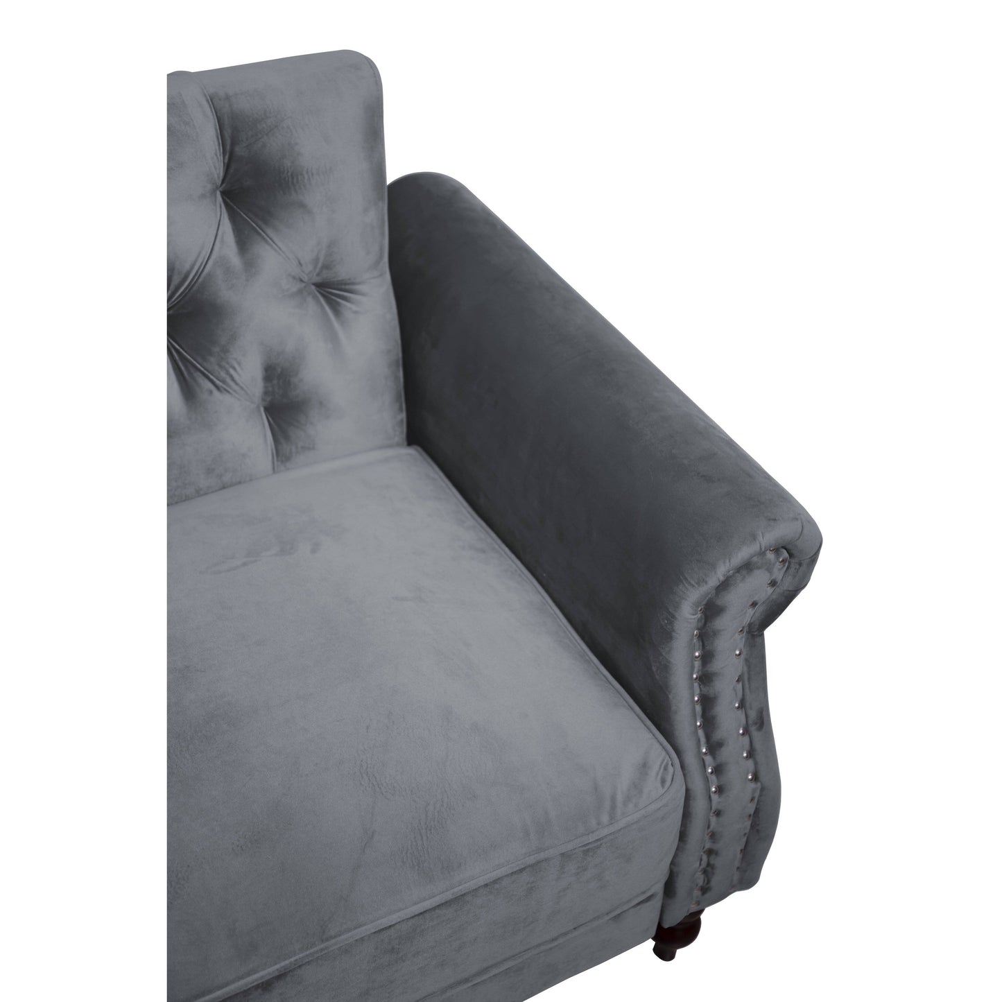 Divano letto futon convertibile in velluto da 87,8''