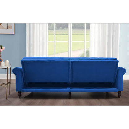 Divano letto futon convertibile in velluto da 87,8''