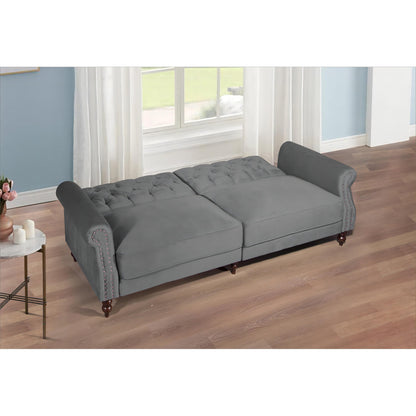 Divano letto futon convertibile in velluto da 87,8''