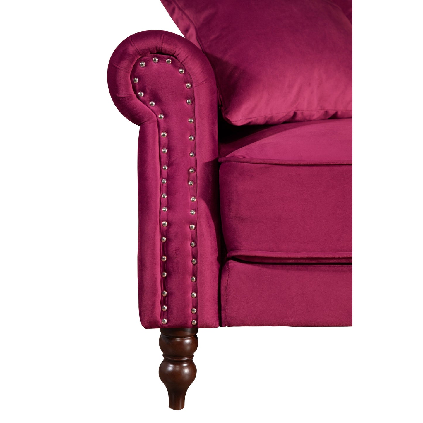 Divano letto futon convertibile in velluto da 87,8''