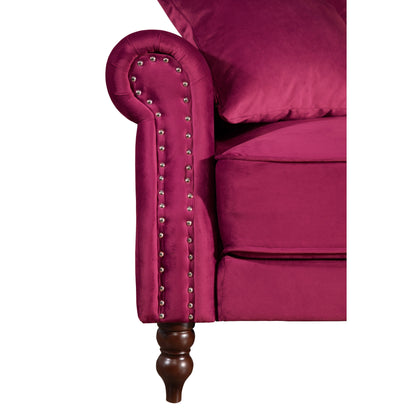 Divano letto futon convertibile in velluto da 87,8''