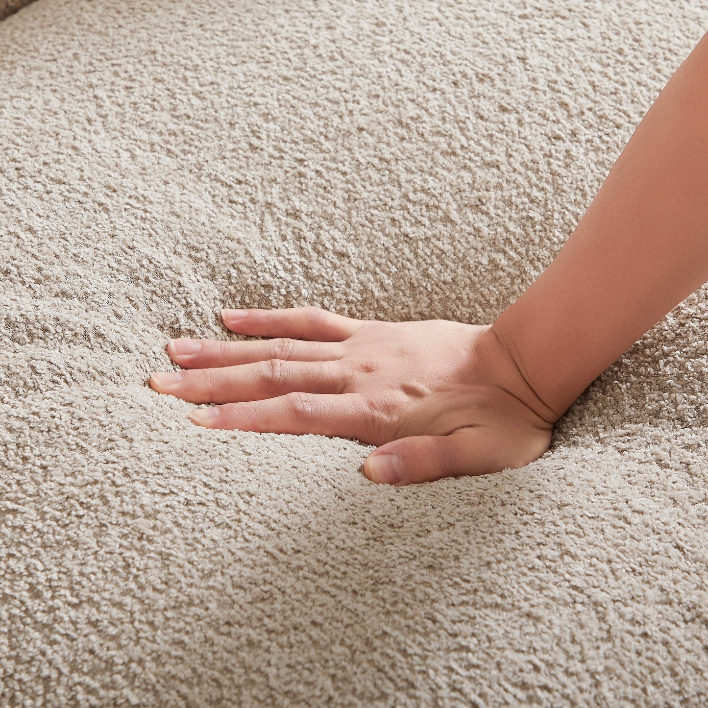 Divano a due posti oversize da 87'' con gambe in metallo, struttura in legno massello, 2 cuscini, morbido e resistente