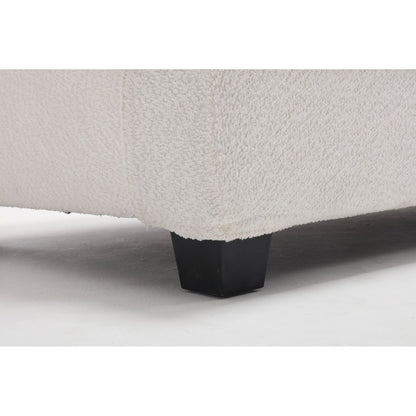 Divano moderno a 3 posti in tessuto da 88,4'' con cuscini dello schienale rimovibili e struttura in legno massello