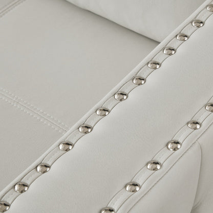 Divano letto trasformabile in microfibra da 88'' a 3 posti con chaise longue contenitore e funzione estraibile