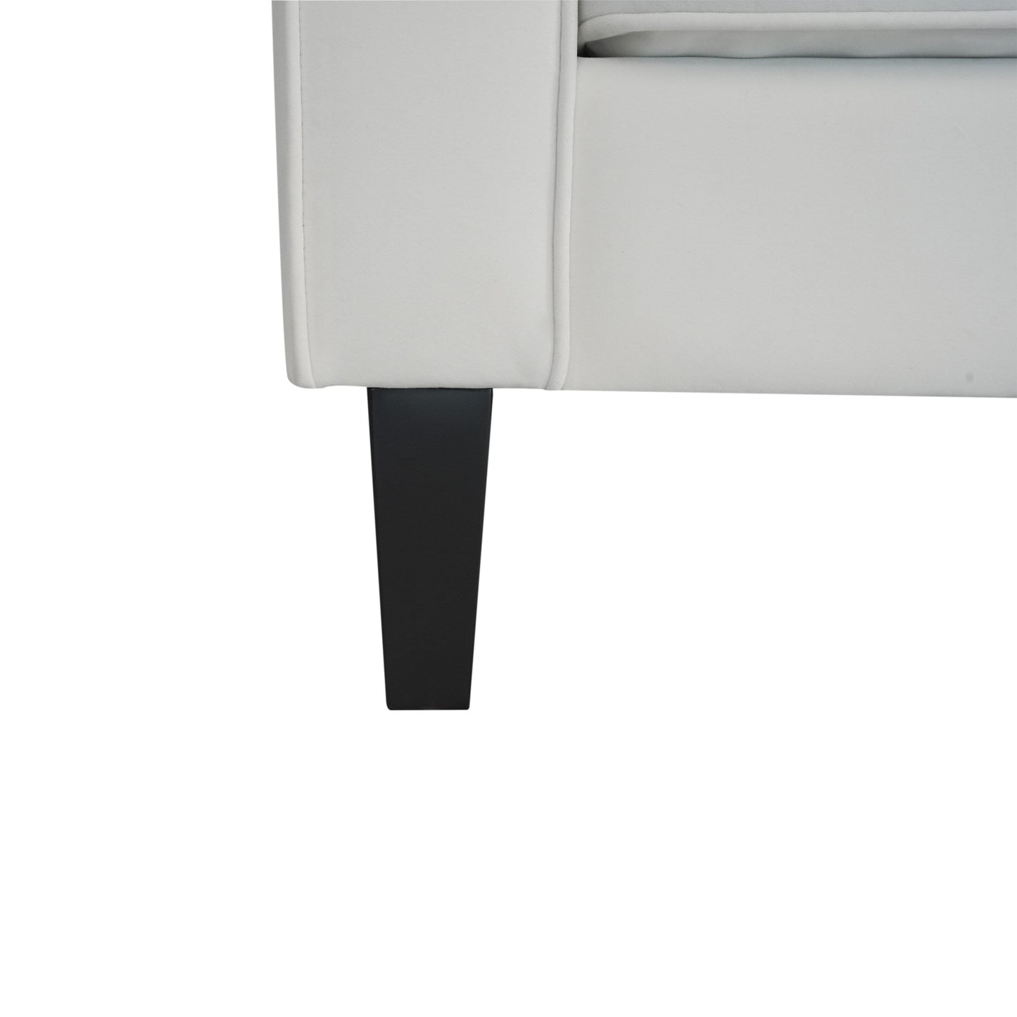 Divano a 3 posti in velluto con bottoni, gambe in legno e struttura in legno massello essiccato in forno, per soggiorno, 89,75 €