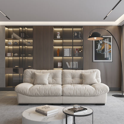 89 divani componibili Fluffy Cloud, divani moderni e minimalisti con due cuscini