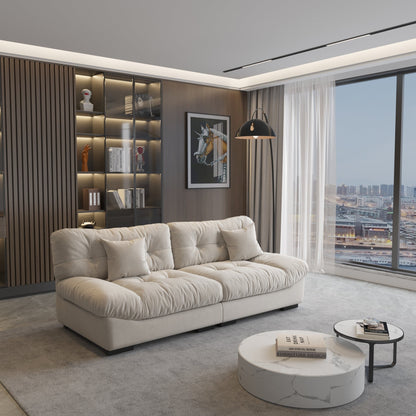 89 divani componibili Fluffy Cloud, divani moderni e minimalisti con due cuscini