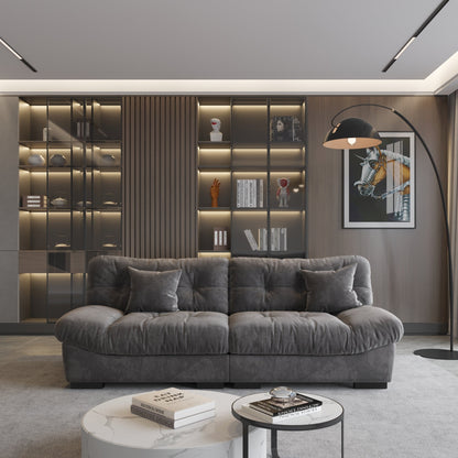 89 divani componibili Fluffy Cloud, divani moderni e minimalisti con due cuscini