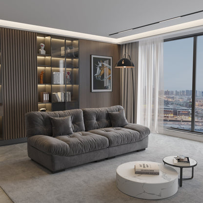 89 divani componibili Fluffy Cloud, divani moderni e minimalisti con due cuscini