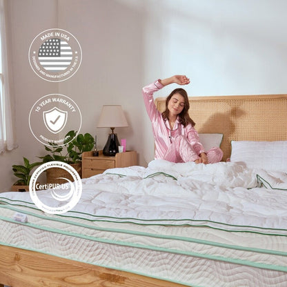 Materasso ibrido in memory foam Cool Gel da 8 pollici di medie dimensioni di BRN