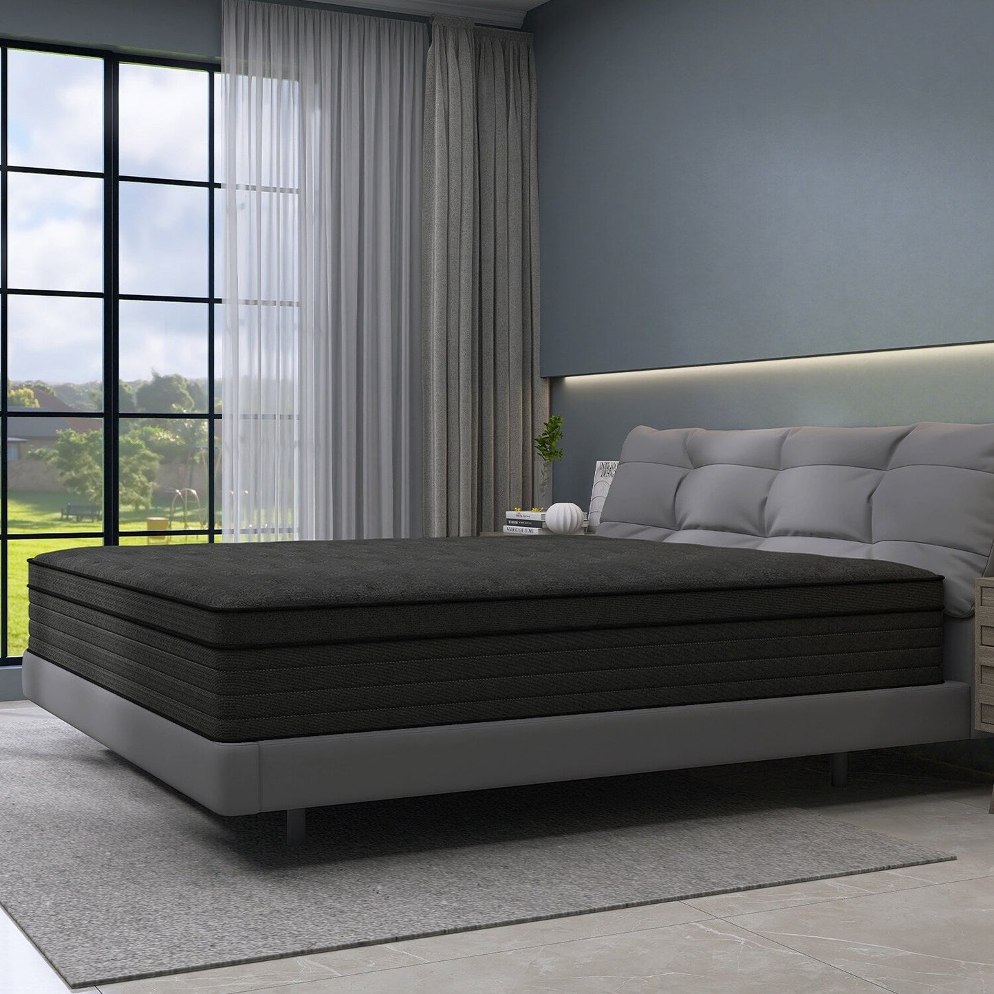 8 Materasso ibrido in memory foam medio con molle insacchettate