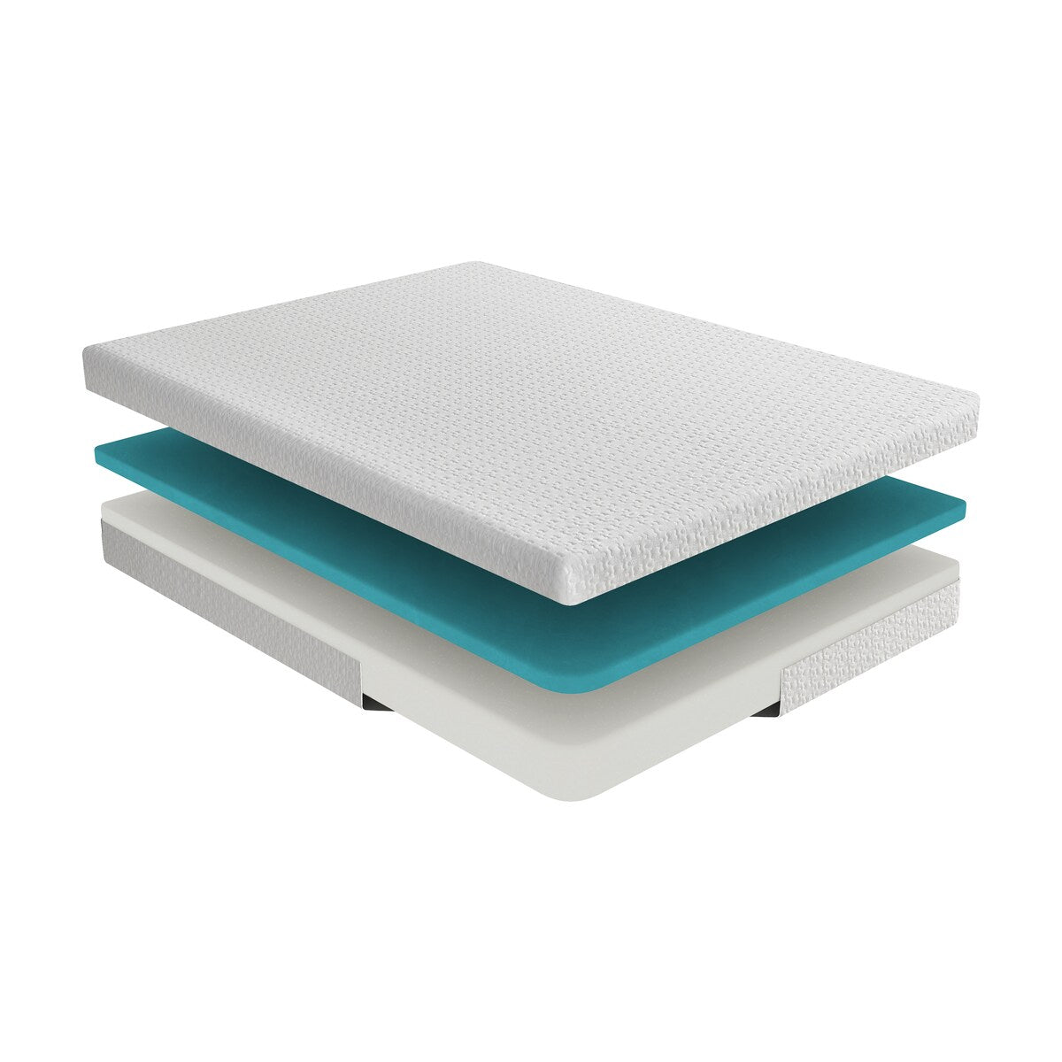 Materasso Queen Size traspirante in memory foam Cool Gel, bianco, materasso in scatola, materasso comfort rigido