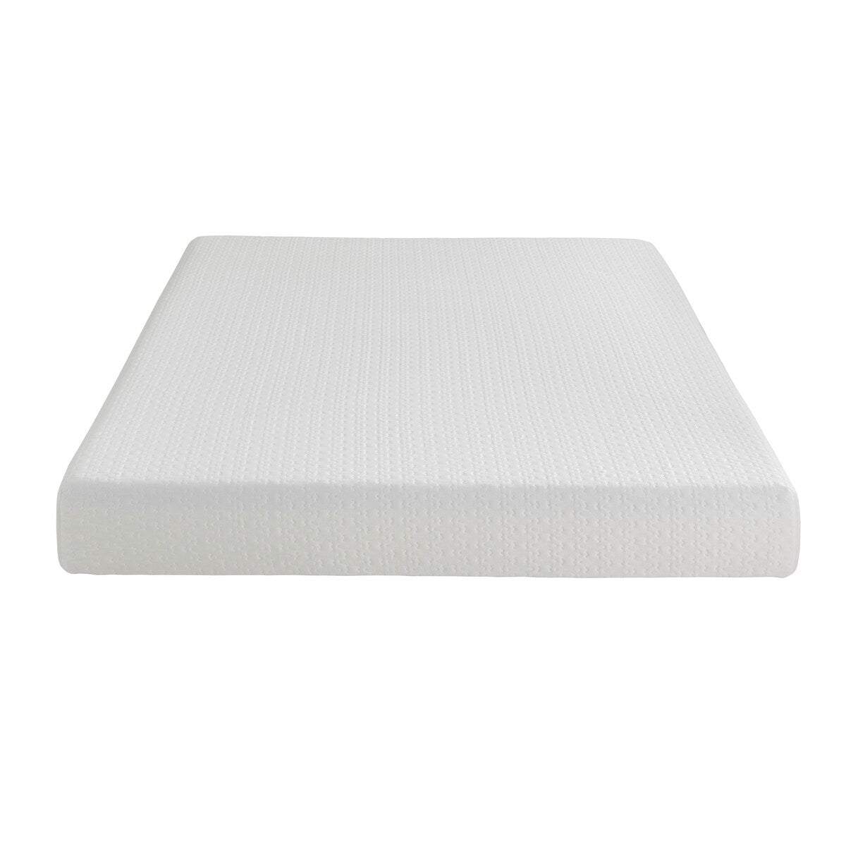 Materasso in memory foam con infusione di gel per letto matrimoniale 8, rigido, bianco, materasso in scatola