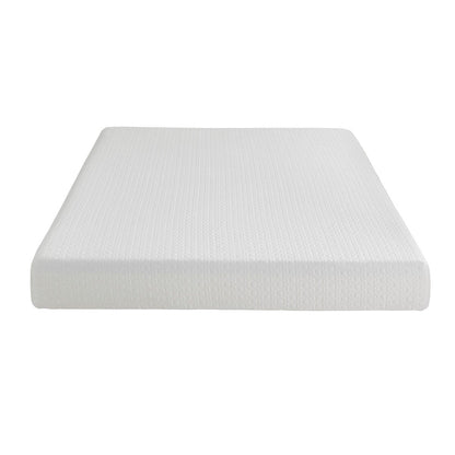 Materasso in memory foam con infusione di gel per letto matrimoniale 8, rigido, bianco, materasso in scatola