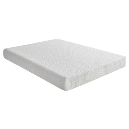 Materasso in memory foam con infusione di gel per letto matrimoniale 8, rigido, bianco, materasso in scatola