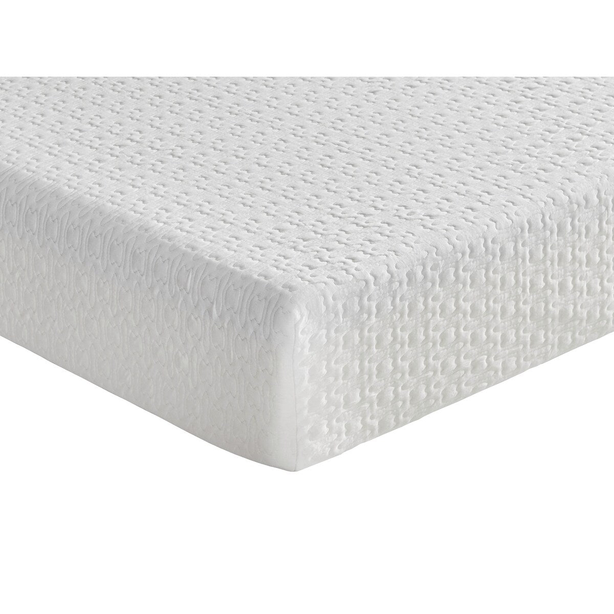 Materasso in memory foam con infusione di gel per letto matrimoniale 8, rigido, bianco, materasso in scatola