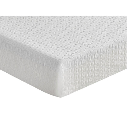 Materasso in memory foam con infusione di gel per letto matrimoniale 8, rigido, bianco, materasso in scatola