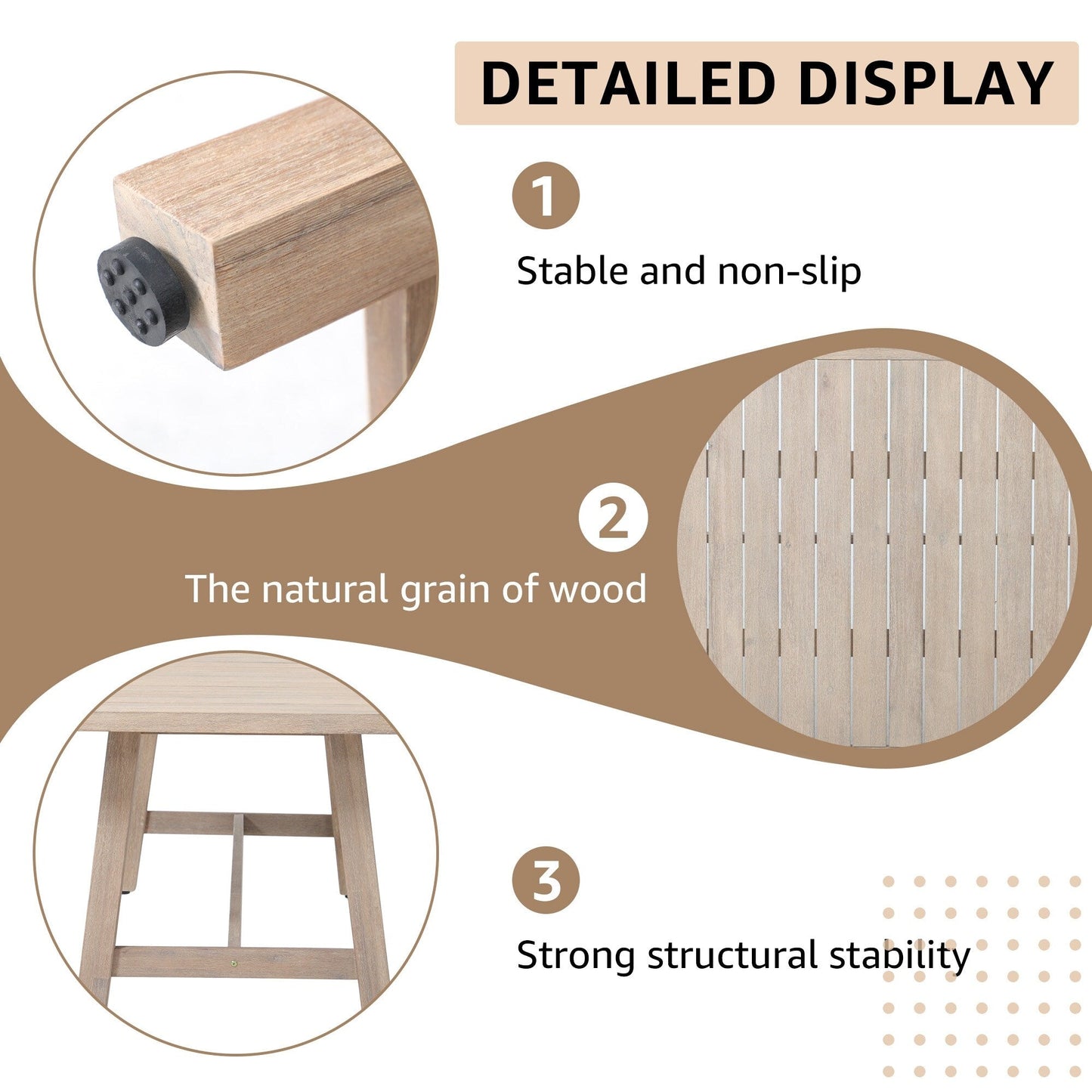 Set da pranzo da esterno in legno da 9 pezzi con cuscini
