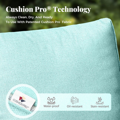 Divano componibile in vimini da esterno, set da conversazione di lusso da 9 pezzi, cuscino beige