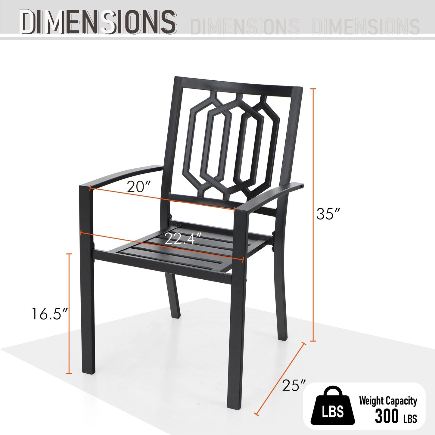 MAISON ARTS Set da pranzo per patio da 9 pezzi, tavolo quadrato in metallo da 60 pollici e 8 sedie da pranzo in metallo