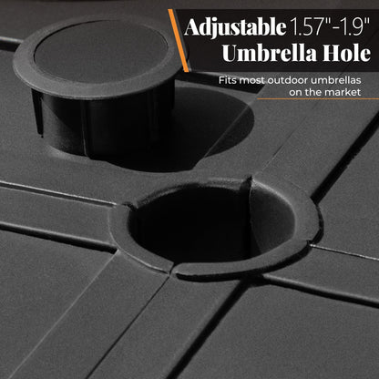 MAISON ARTS Set da pranzo per patio da 9 pezzi, tavolo quadrato in metallo da 60 pollici e 8 sedie da pranzo in textilene