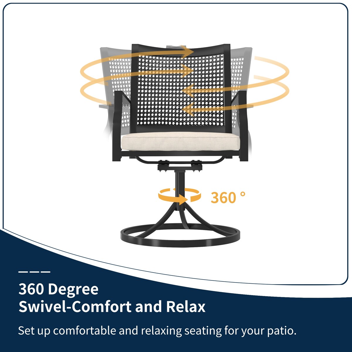 Set da pranzo per esterni da 9 pezzi con tavolo da pranzo estensibile